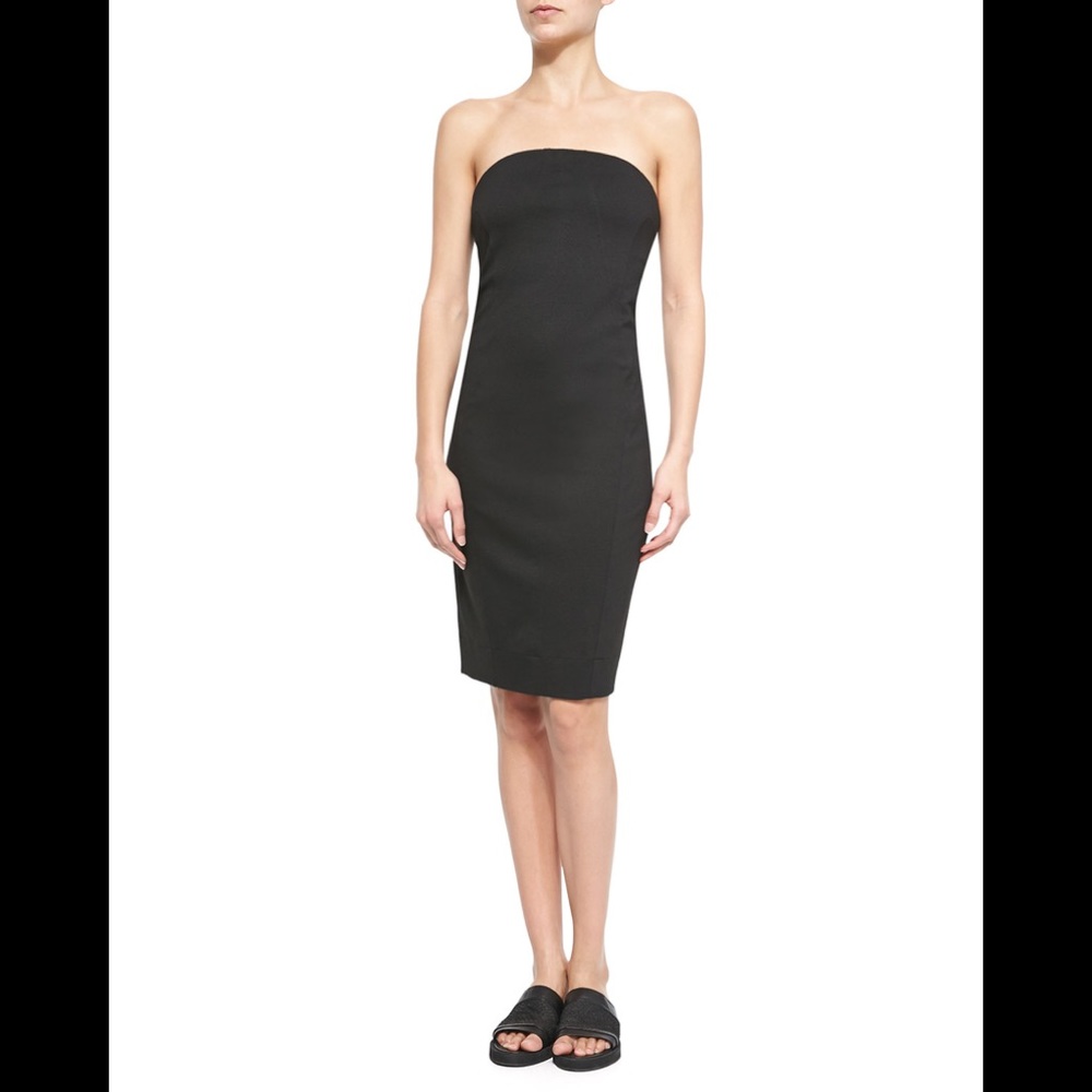 NWOT HELMUT LANG Minimalist Strapless Dress P - Picture 3 of 6